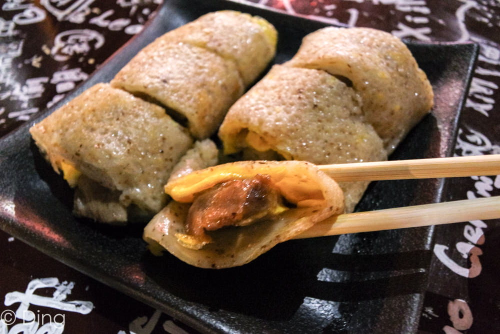 台南中西區宵夜推薦 中正路露天版深夜食堂，有特別的味噌肉蛋餅及燒肉吐司，「府城國民中學-九年九班」