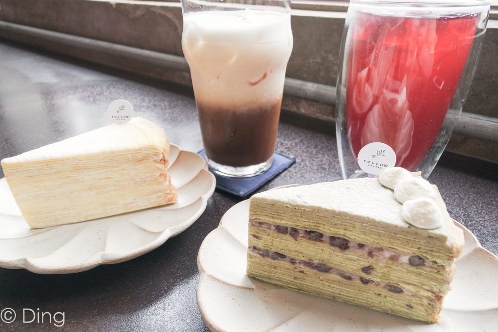 台南中西區早午餐 有每日限定口味必點千層蛋糕及好吃的熱壓吐司，IG熱門打卡「花樓咖啡Follow Coffee Green」。