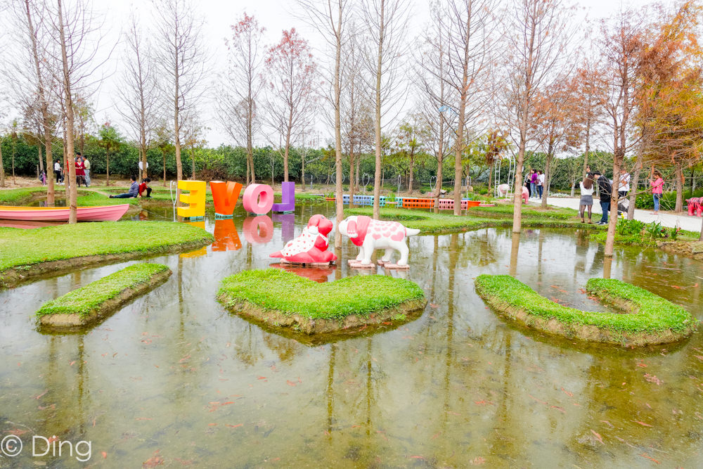 雲林景點 古坑「珍‧粉紅城堡 水漾森林敎堂」，網美打卡景點，情侶必來，浪漫系水上教堂、粉色愛心造景。