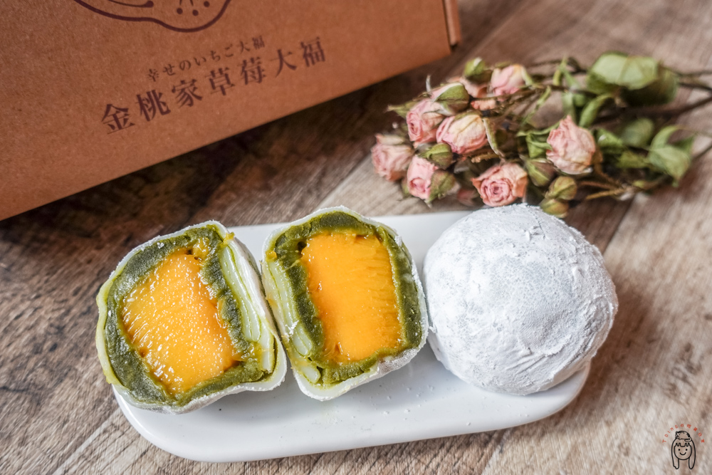 台南伴手禮 金桃家草莓大福，永康超夯秒殺大福，必買限定口味大福(芒果大福、草莓大福)！
