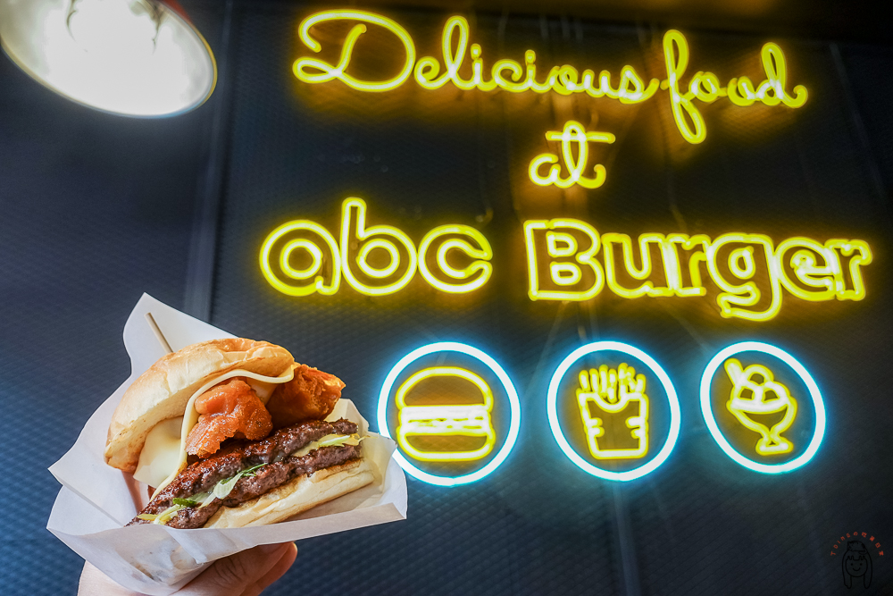 台南中西區美食｜ABC Burger，尊王路必訪道地美式漢堡店，激推銷魂多汁雙層漢堡肉！