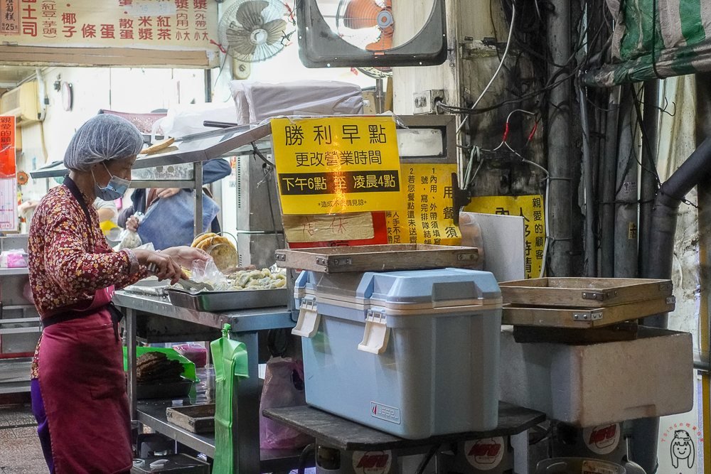 台南東區宵夜 | 勝利早點，成大學生最愛銅板價宵夜，餐點豐富，大推沙拉蛋餅、吐司跟豆漿。